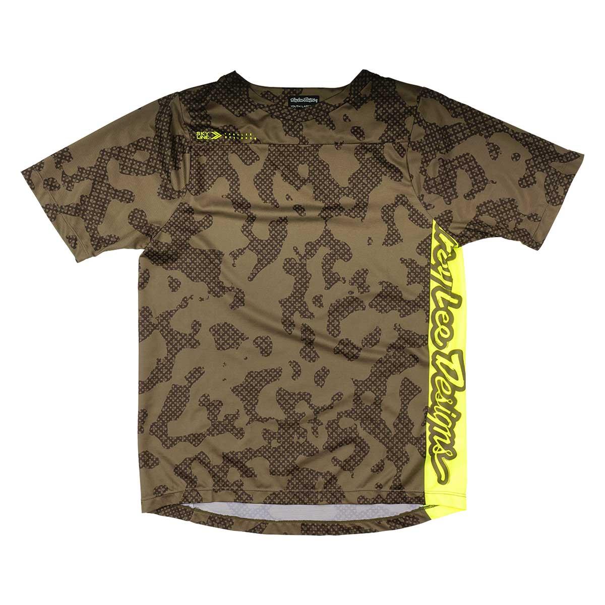 Troy Lee Designs Skyline Short Sleeve Jersey Kids' in Scrubland Olive